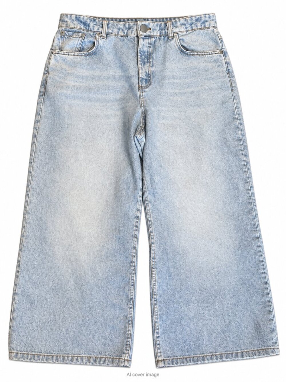 Joie XL Light Wash Wide Leg Crop Jeans Soft Stretch Denim Tailored Hem